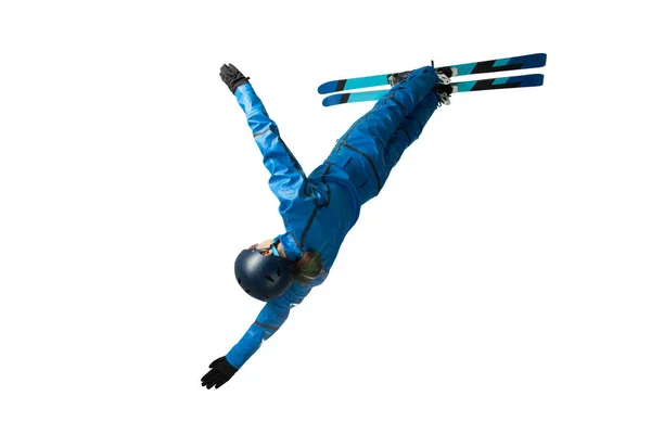 Freestyle Aerials Skiing Athlete — Stock Photo, Image