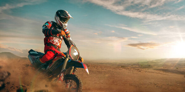 Moto freestyle. Motorcycle stunt rider 