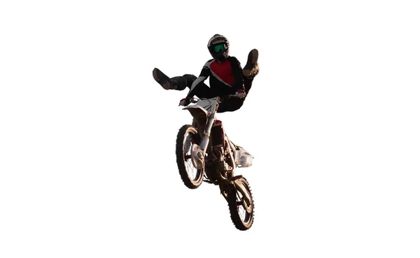 Moto Freestyle Motocycliste Cascadeur — Photo