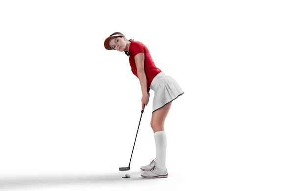 Professional Female Golf Player — Stock Photo, Image