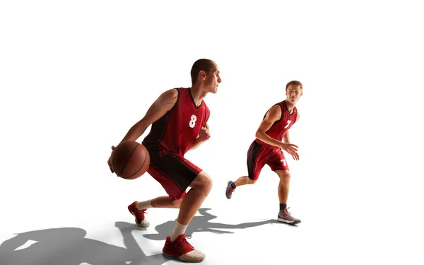 Basketbalspelers Spelen Streetball — Stockfoto