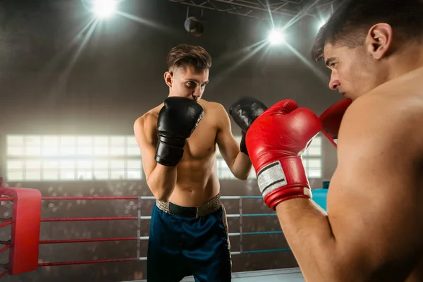 Dos Jóvenes Boxeando — Foto de Stock