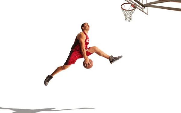 Jogadores Basquete Jogam Streetball — Fotografia de Stock