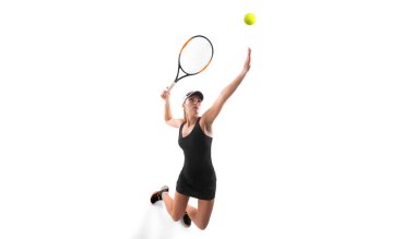 Tenis oynayan genç kız