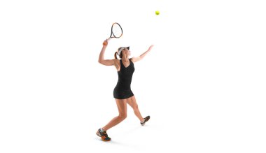 Tenis oynayan genç kız