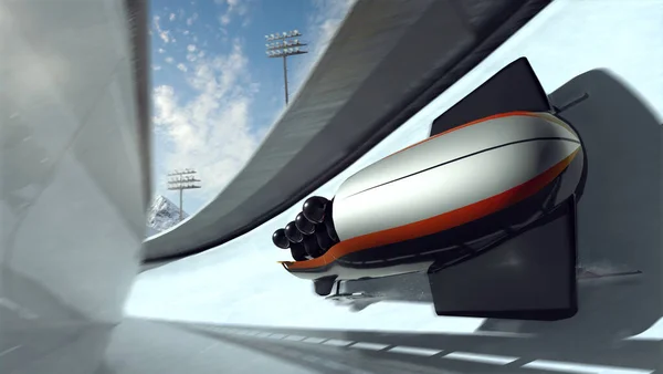 Bobsleigh Professzionális Téli Sport — Stock Fotó