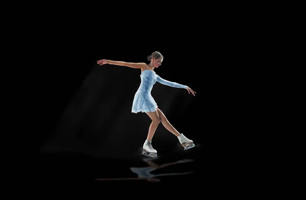 Mujer Joven Patinaje Artístico — Foto de Stock