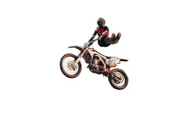 Moto Freestyle Motocycliste Cascadeur — Photo