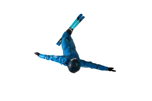 Freestyle Aerials Skiing Athlete — Stock Photo, Image