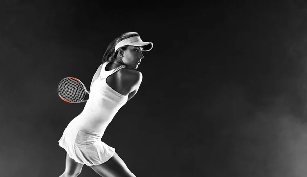 Teniszező Fiatal Lány — Stock Fotó
