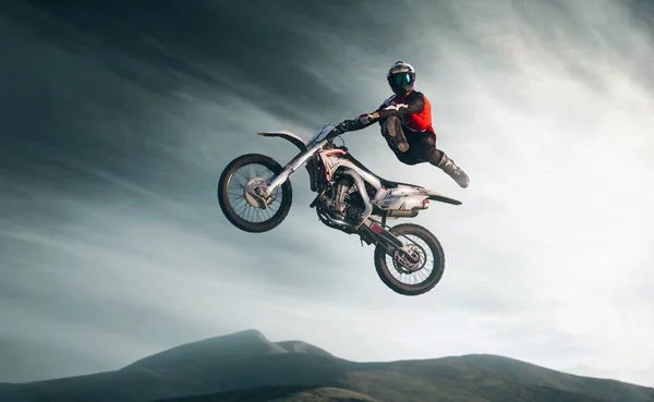 Moto Freestyle Motociclo Stunt Rider — Foto Stock