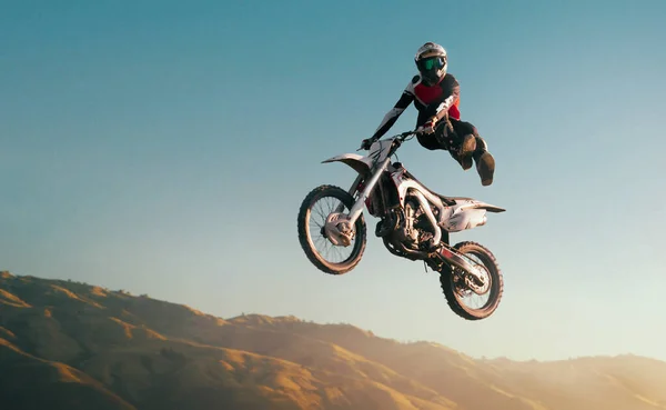 Moto Freestyle Motorrad Stuntfahrer — Stockfoto