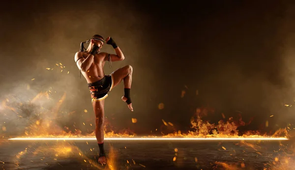 Muay Thai Thai Boxe — Foto Stock