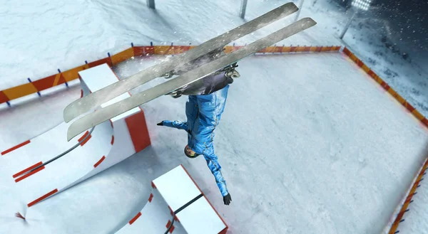 Freestyle Aerials Atlit Ski — Stok Foto