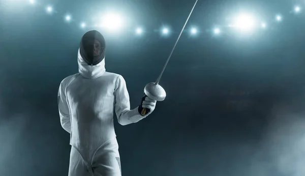 Young Male Fencing Athlete — Stock Photo, Image