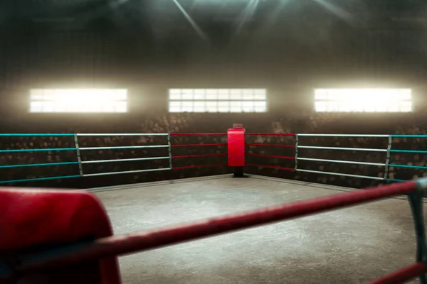 Anneau Boxe Vide Gymnase — Photo