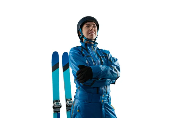 フリースタイルの航空スキー選手 — ストック写真