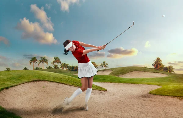 プロ女子ゴルフ選手 — ストック写真