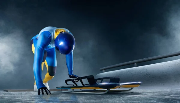 Skjelettsport Bobslede Luge – stockfoto