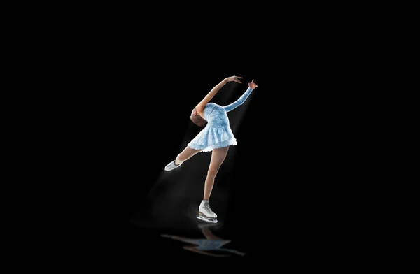 Mujer Joven Patinaje Artístico — Foto de Stock