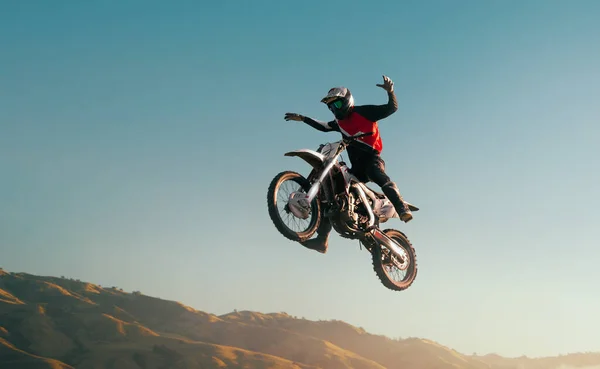 Moto Freestyle Male Athlete — Stock Photo, Image