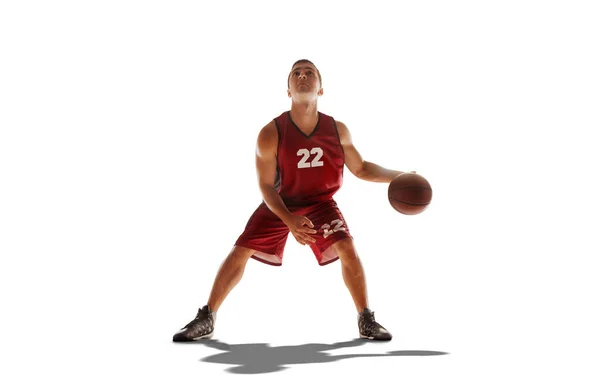 Basketspelare Spelar Streetball — Stockfoto