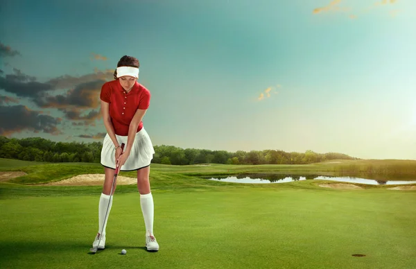 プロ女子ゴルフ選手 — ストック写真