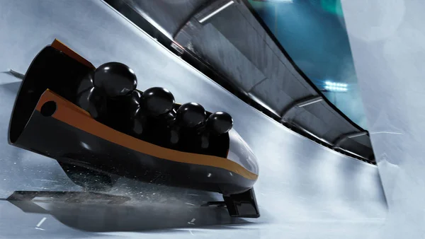 Bobsleigh Professzionális Téli Sport — Stock Fotó