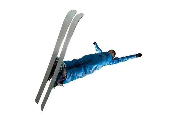 フリースタイルの航空スキー選手 — ストック写真