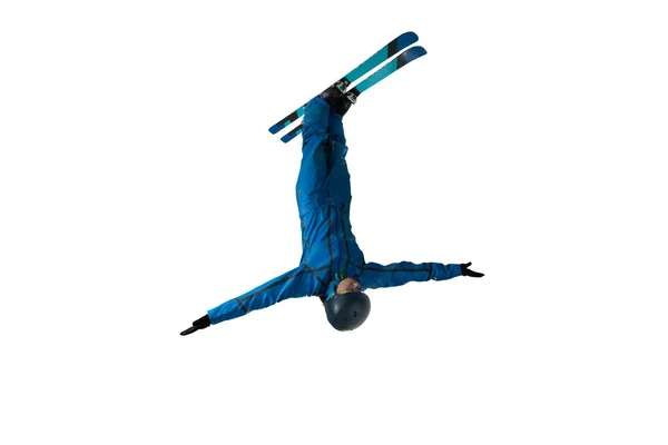 Freestyle Aerials Skiing Athlete — Stock Photo, Image