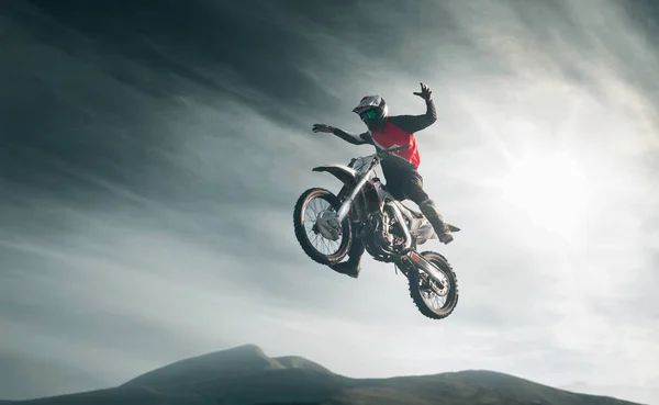 Moto Freestyle Male Athlete — Stock Photo, Image