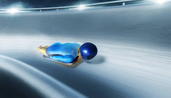 Skelet Sporu Bobsled Kızak — Stok fotoğraf