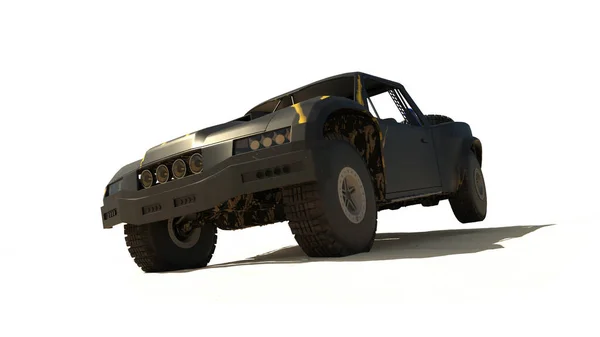 Trophy Truck Geïsoleerd Wit — Stockfoto