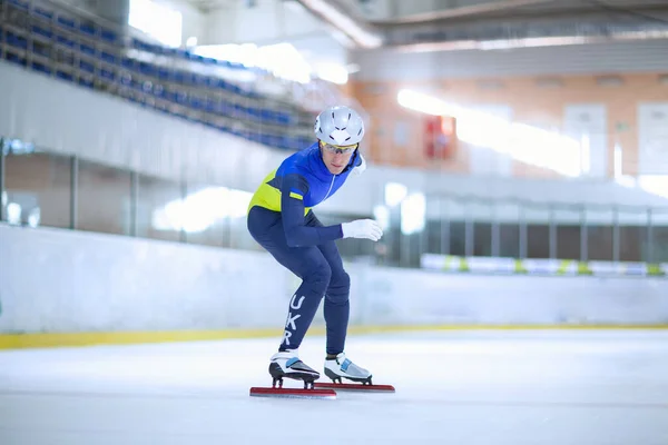 Short Track Speed Skating Ice Arena Winter Sports — Stock Photo, Image