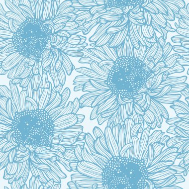 Çiçek seamless modeli. Çiçek şekil