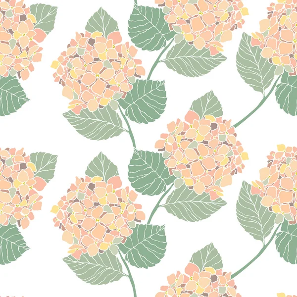 Patrón Sin Costura Floral Fondo Flores Florecer Fondo Pantalla Verano — Vector de stock