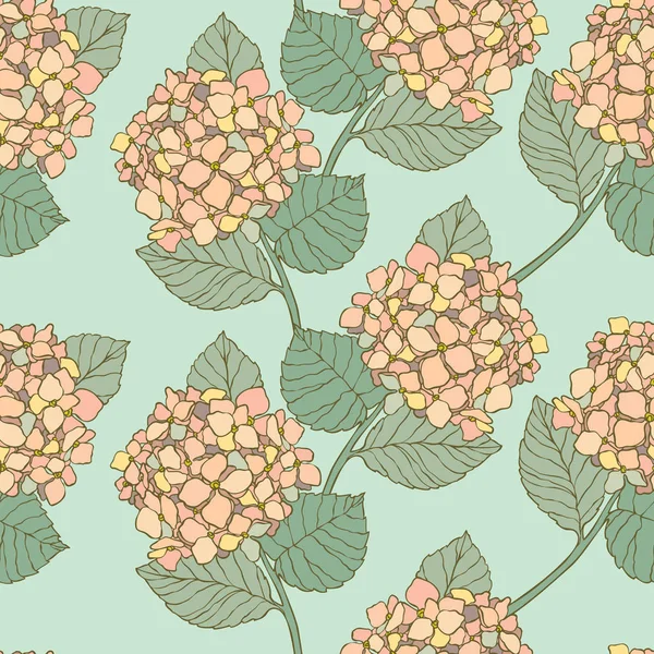 Patrón Sin Costura Floral Fondo Flores Florecer Fondo Pantalla Verano — Vector de stock