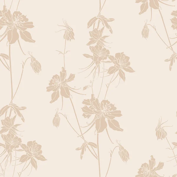花のシームレスなパターン 花イラスト — ストックベクタ