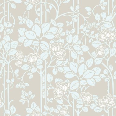 Çiçek seamless modeli. Çiçek gül illüstrasyon