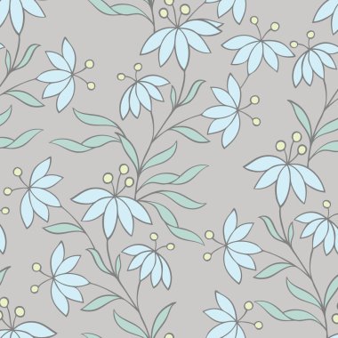 Çiçek seamless modeli. Çiçek şekil