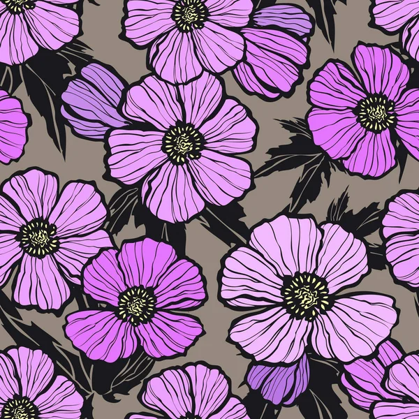 Çiçek seamless modeli. Çiçek şekil