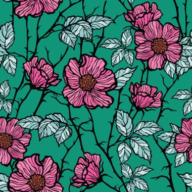 çiçek gül ile Seamless Modeli