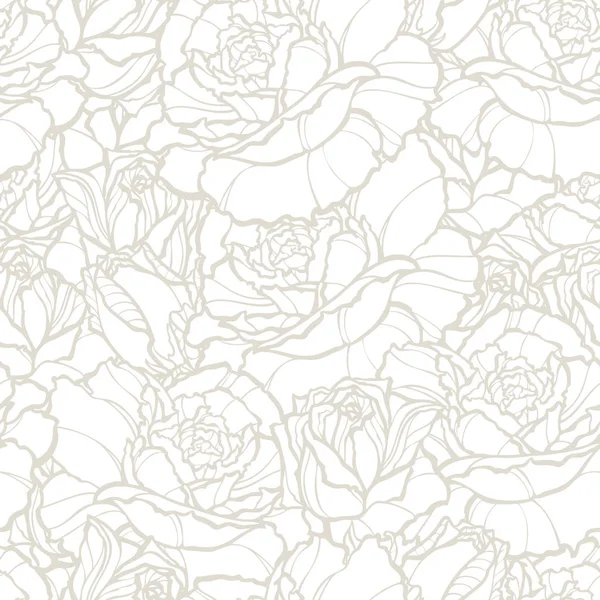 Modèle Sans Couture Avec Des Fleurs Roses — Image vectorielle