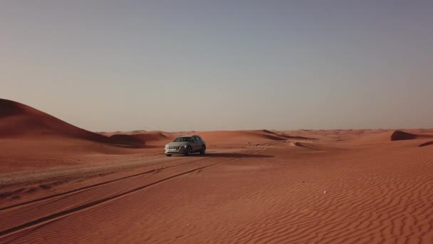 Abu Dhabi Vae December 2018 Luchtfoto Nieuwe Tron Woestijn Van — Stockvideo