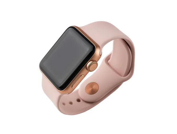 relogio apple serie 3 rosa