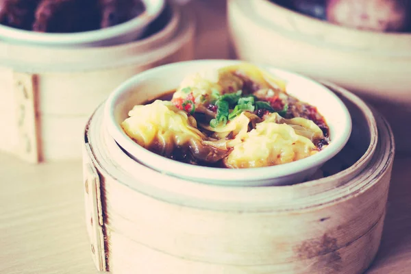 Varios Chino Tradicional Dim Sum Dian Xin Restaurante Chino — Foto de Stock