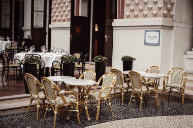 güzel Avrupa Restoran tablo ayarı