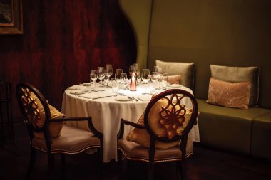 güzel Avrupa Restoran tablo ayarı