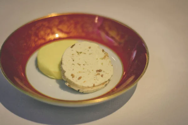 Brot Und Butter Einem Gehobenen Restaurant — Stockfoto