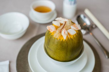 Çift Kişilik 4 hazine papaya çorbaya haşlanmış.